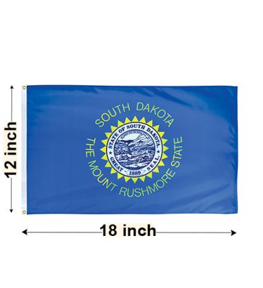 12"x18" South Dakota Nylon Outdoor Flag